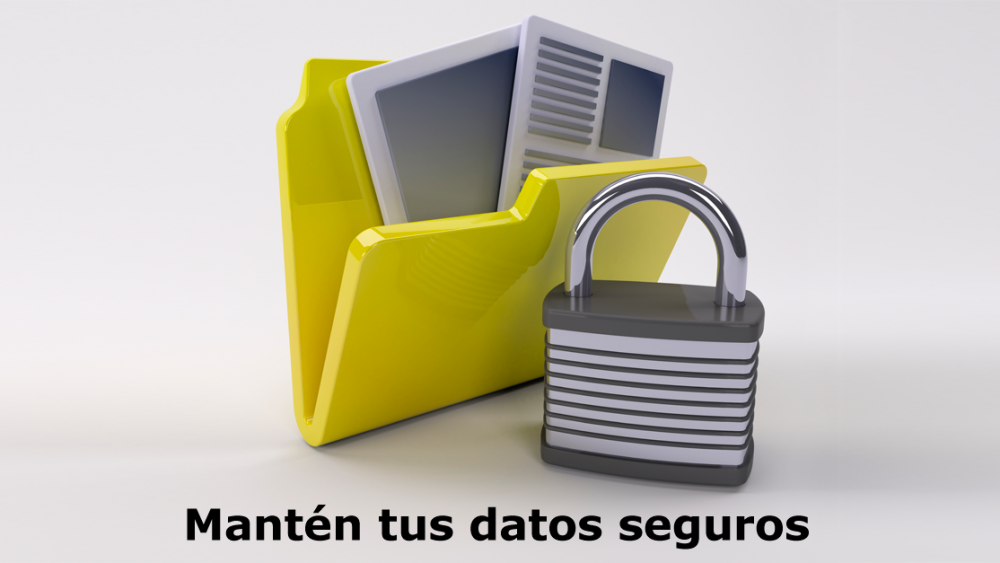 Manté tus datos seguros.Copias de seguridad