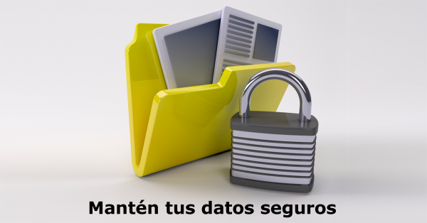 Manté tus datos seguros.Copias de seguridad